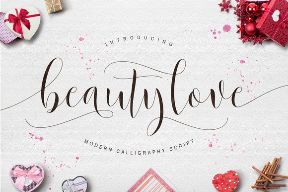 Beautylove: A Modern Calligraphy Font for Elegant Design