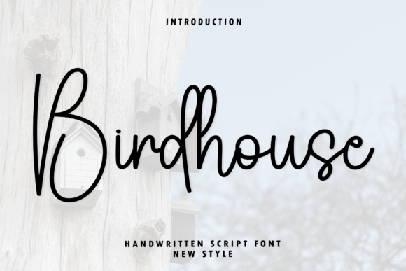 Birdhouse: A Sophisticated Handwritten Script Font