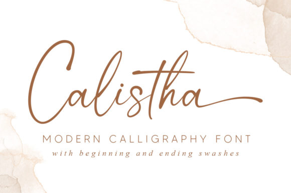 Calistha: A Modern Script Font for Elegant Designs