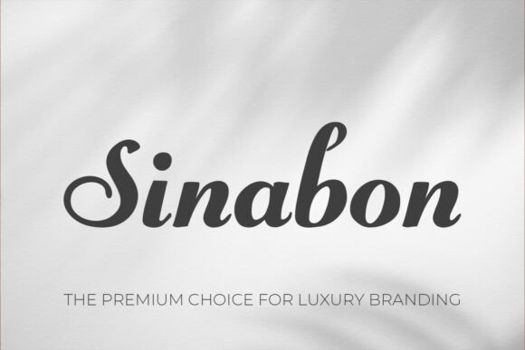 Discover Ultimate Elegance with the Sinabon Premium Script Font