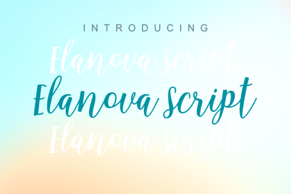 Elanova Script: Elevating Modern Design with Elegant Typography