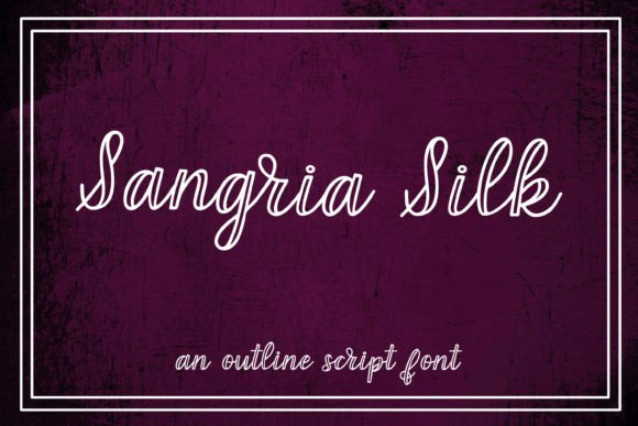 Elevating Creative Projects with the Sangria Silk Typeface