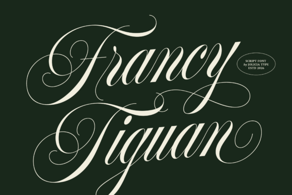 Francy Tiguan: Elevating Design with Elegant Script Typography