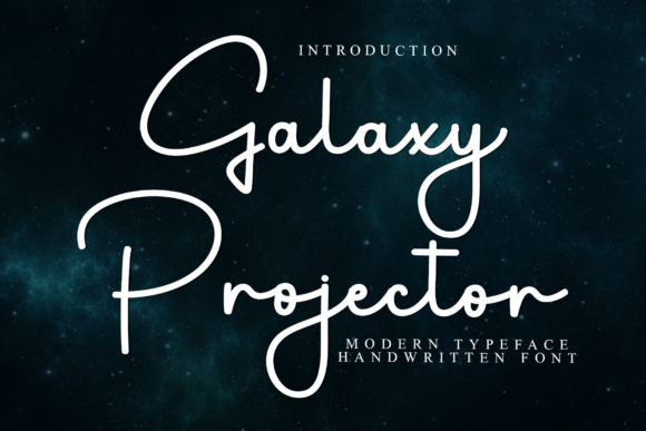 Galaxy Projector: A Typeface for Ethereal Branding