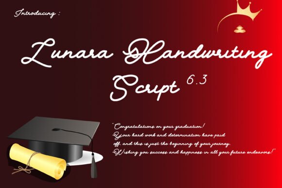 Lunara Handwriting Script 6.3: Elevating Design with Authentic Elegance