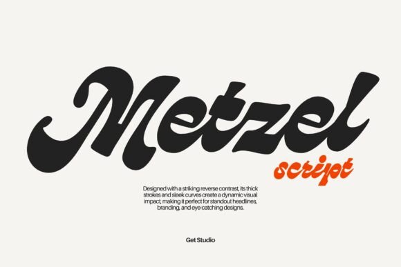 Metzel Script: A Bold Font for Modern Branding