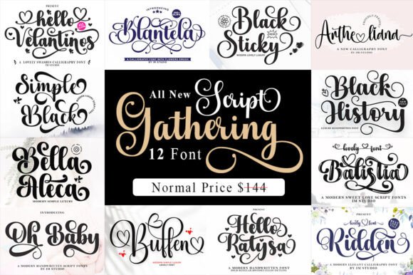 Script Gathering: Elevate Your Design with Handwritten Charm